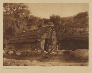 Dom Diegueño w Santa Ysabel autorstwa Edward S. Curtis