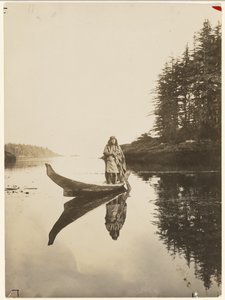 [Długo moja mocna łódź stawia czoło fali i przypływowi] autorstwa Edward S. Curtis
