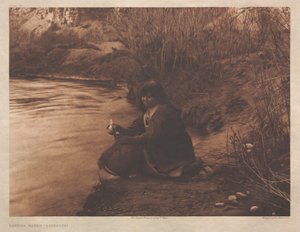 Portfolio II, plansza 75: Zdobywanie wody - Havasupai autorstwa Edward S. Curtis