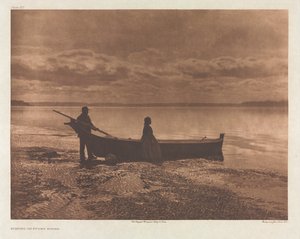 Portfolio IX, Tablica 312: Wieczór na Puget Sound autorstwa Edward S. Curtis