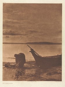 Portfolio IX, Tablica 317: Koparka do małży autorstwa Edward S. Curtis