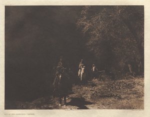 Portfolio I, płyta 37: Z ciemności - Navaho autorstwa Edward S. Curtis