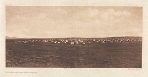 Portfolio VI, Tablica 192: Obóz Tańca Słońca – Piegan autorstwa Edward S. Curtis