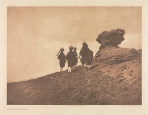 Portfolio XVI, płyta 573: Wodne dziewczęta z Acoma autorstwa Edward S. Curtis