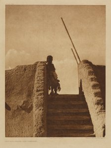 Schody Kiva – San Ildefonso autorstwa Edward S. Curtis