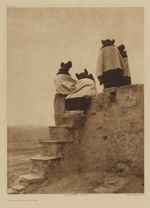 Obserwując tancerzy autorstwa Edward S. Curtis