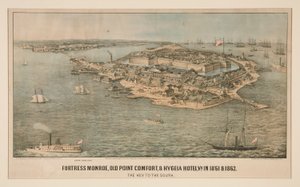 Twierdza Monroe, Old Point Comfort i Hotel Hygeia w stanie Wirginia w 1861 i 1862 r. autorstwa Edward Sachse