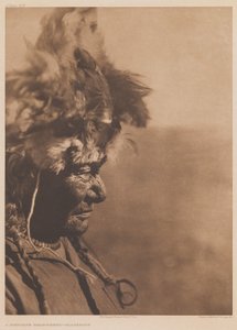 Medyczne nakrycie głowy Czarnych Stóp autorstwa Edward Sheriff Curtis