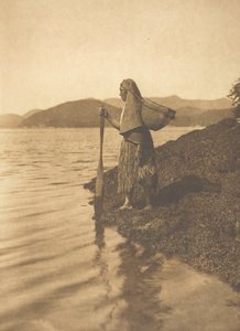 Zbieracz wodorostów, 1915. autorstwa Edward Sheriff Curtis