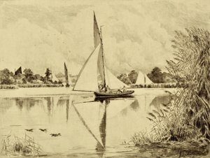 Bure: Na Wroxham Road, c.1880 (akwaforta)