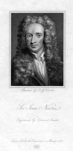 Sir Isaac Newton, angielski matematyk, astronom i fizyk, 1821.