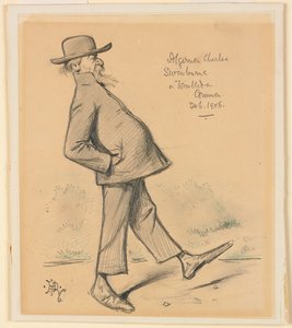 Algernon Charles Swinburne na Wimbledon Common autorstwa Edward Tennyson Reed
