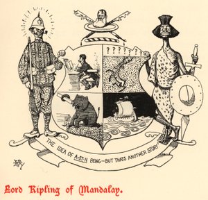Lord Kipling z Mandalay (grawerowanie)