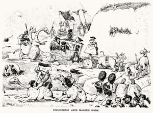Prehistoryczny Lord Mayors Show, 1894 (pióro i atrament)