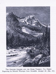 Grand Jorasses and the Doire Torrent, Val Ferrett, z British Adventure wydanego przez Collins, 1947