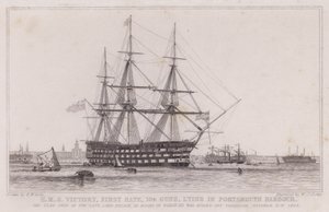 HMS Victory, pierwsza klasa autorstwa Edward William (after) Cooke