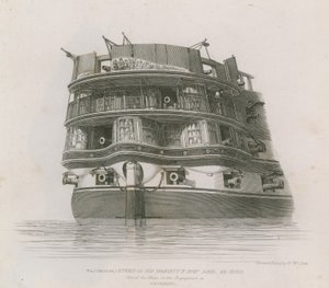 Statek Jego Królewskiej Mości Asia autorstwa Edward William Cooke