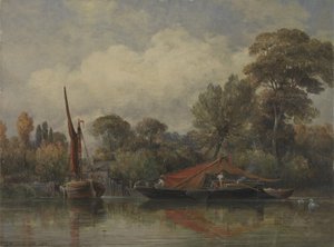 Naprzeciw mojego domu w Barnes autorstwa Edward William Cooke