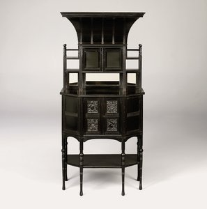 Ebonized Gabinet, c.1873 autorstwa Edward William Godwin