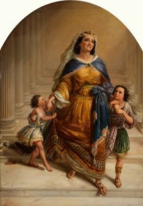 Mariamne, żona króla Heroda, i jej dzieci idące na egzekucję autorstwa Edward William John Hopley