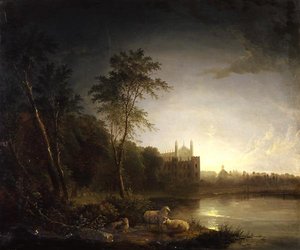 Moonlit View of Eton College (olej na płótnie)