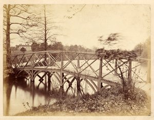 Park Roundhay (zdjęcie czarno-białe) autorstwa Edward Wormald