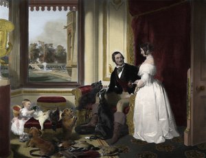 Zamek Windsor w czasach współczesnych autorstwa Edwin (after) Landseer