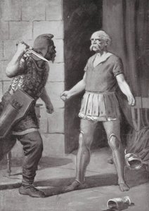 Śmierć Mitradatesa (litografia) autorstwa Edwin A. Morrow