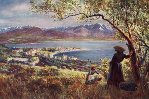 Korsyka: Ogólny widok Ajaccio (kolorowe zdjęcie)