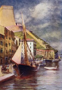 Korsyka: Port, Bonifacio (kolor lito)