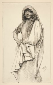 Aaron, od Tytusa Andronika autorstwa Edwin Austin Abbey