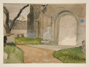 Studium architektoniczne autorstwa Edwin Austin Abbey
