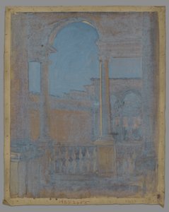 Studium architektoniczne autorstwa Edwin Austin Abbey