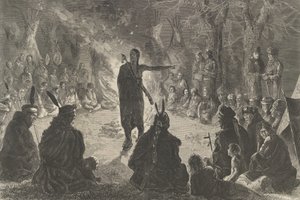 Wokół pożaru rady, Tygodnik Harpera Młodych Odważnych, 10 maja 1873,..., 10 maja 1873. autorstwa Edwin Austin Abbey