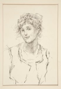 Audrey, ilustracja do aktu V, scena i, jak wam się podoba autorstwa Edwin Austin Abbey