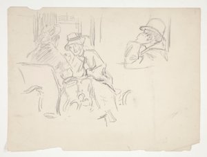 Scena kawiarni autorstwa Edwin Austin Abbey