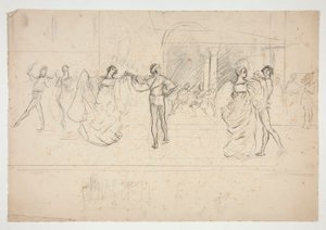 Studium składu dla autorstwa Edwin Austin Abbey