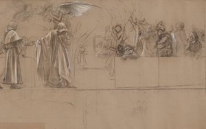 Studium składu dla autorstwa Edwin Austin Abbey