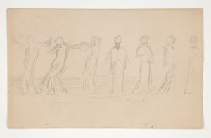 Studium składu dla autorstwa Edwin Austin Abbey