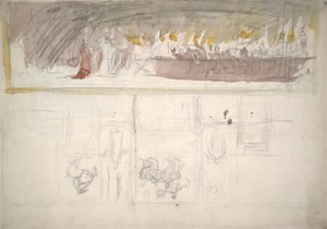 Studium składu dla autorstwa Edwin Austin Abbey