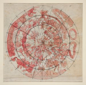 Studium składu z figurami zodiaku dla autorstwa Edwin Austin Abbey