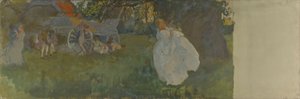 Studium kompozycyjne autorstwa Edwin Austin Abbey