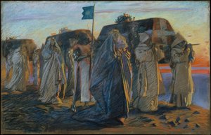 Lament trzech królowych autorstwa Edwin Austin Abbey