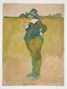 Grubas w krajobrazie autorstwa Edwin Austin Abbey
