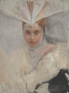 Badanie figury autorstwa Edwin Austin Abbey