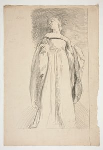 Studium postaci dla autorstwa Edwin Austin Abbey
