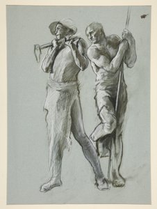 Studium postaci dla autorstwa Edwin Austin Abbey
