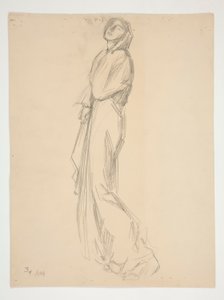 Studium postaci dla autorstwa Edwin Austin Abbey