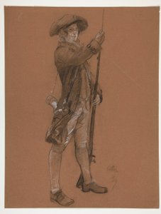 Studium postaci dla autorstwa Edwin Austin Abbey