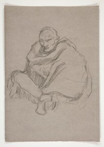 Studium postaci dla autorstwa Edwin Austin Abbey